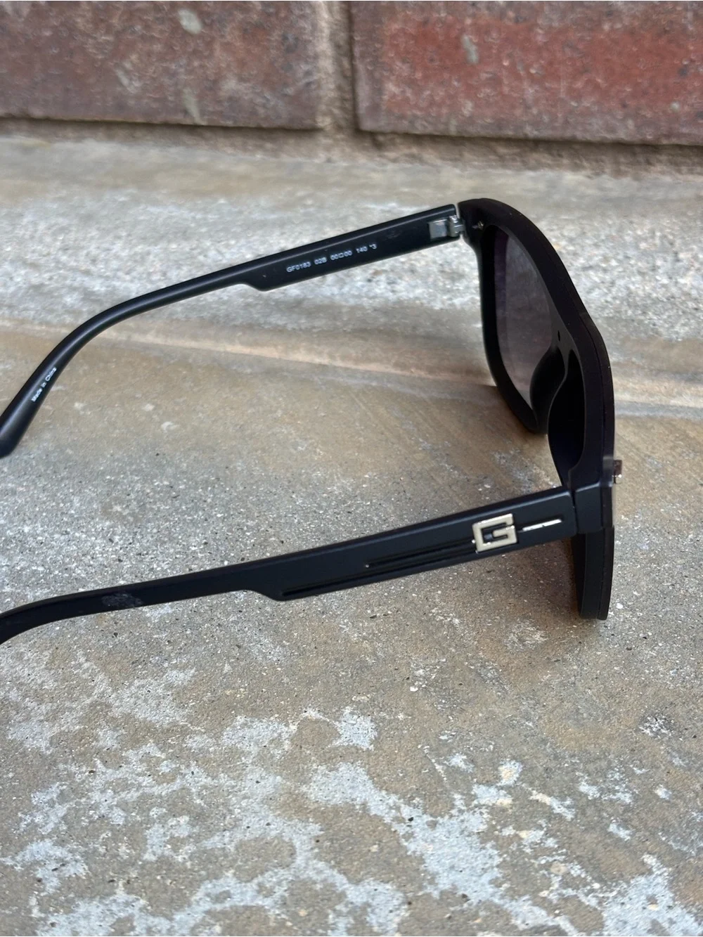 Guess Men's Black Sunglasses with Dark Lenses